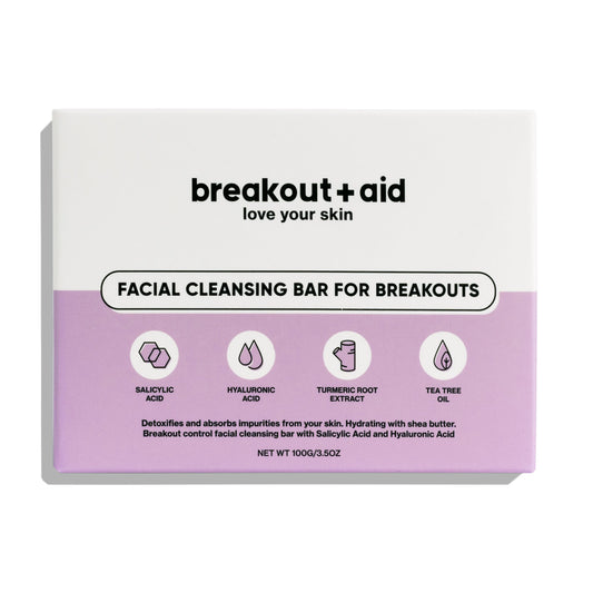 Facial cleansing bar for breakouts breakoutaid