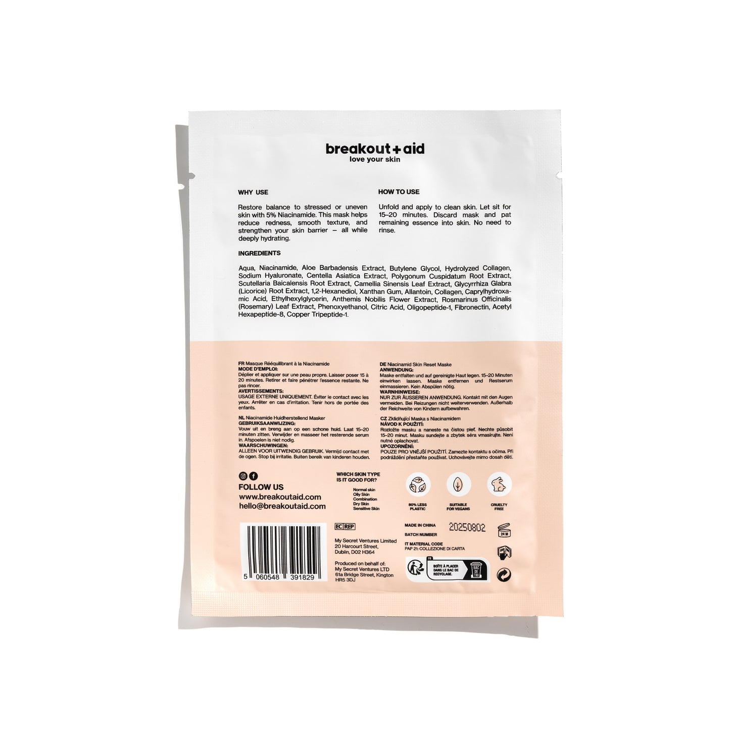 Skin Reset Niacinamide Mask