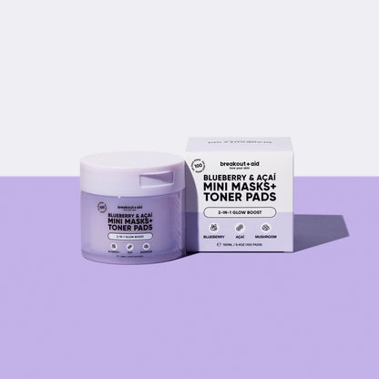 Blueberry & Açaí Mini Masks + Toner Pads