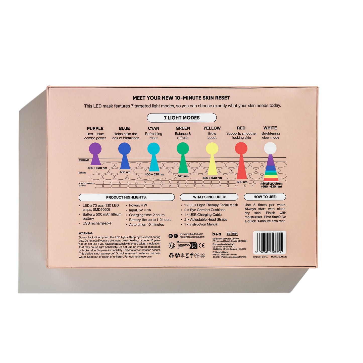 CLEAR GLOW LED MASK (7-Color LED Face Mask)