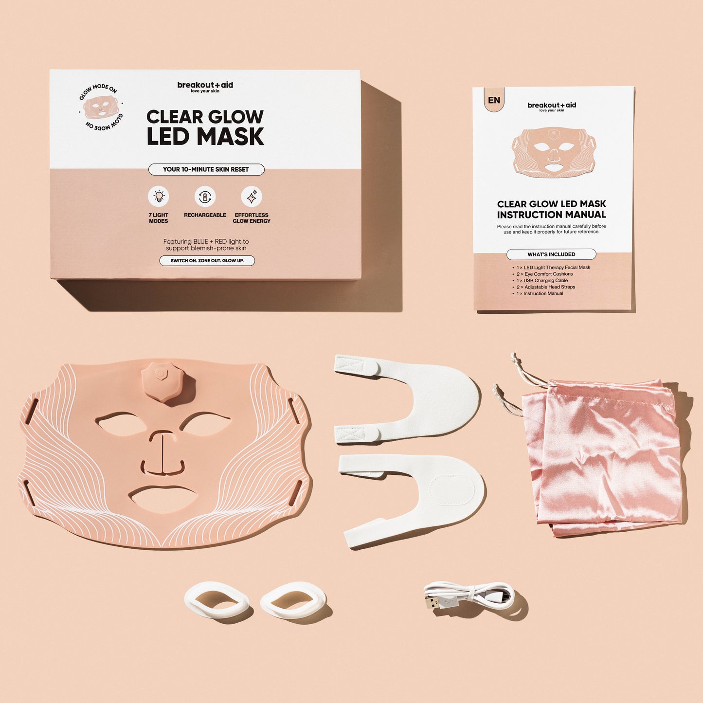 CLEAR GLOW LED MASK (7-Color LED Face Mask)