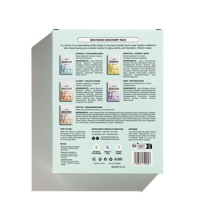 Skin Mood Discovery bundle Pack - 5 masks in this pack