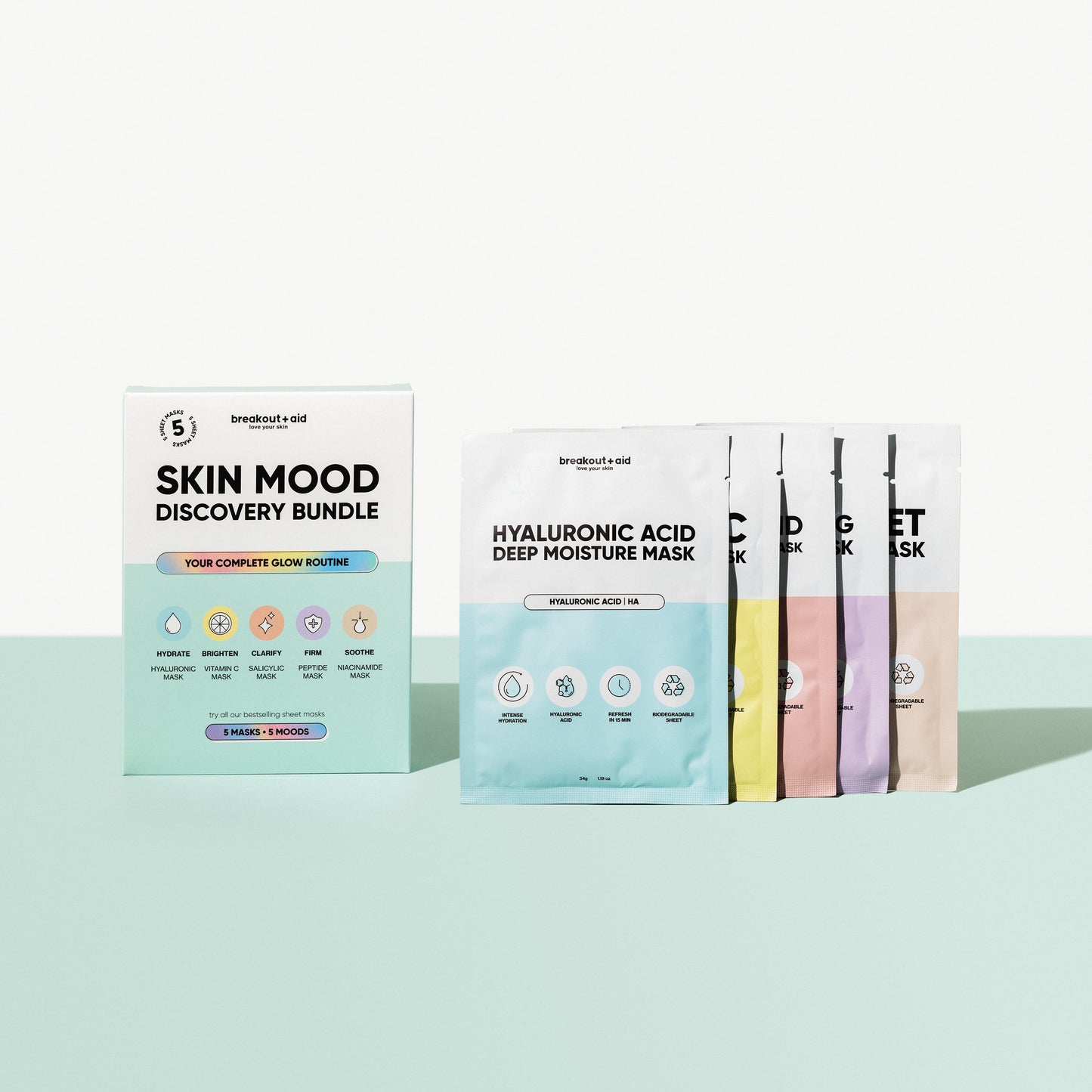 Skin Mood Discovery bundle Pack - 5 masks in this pack
