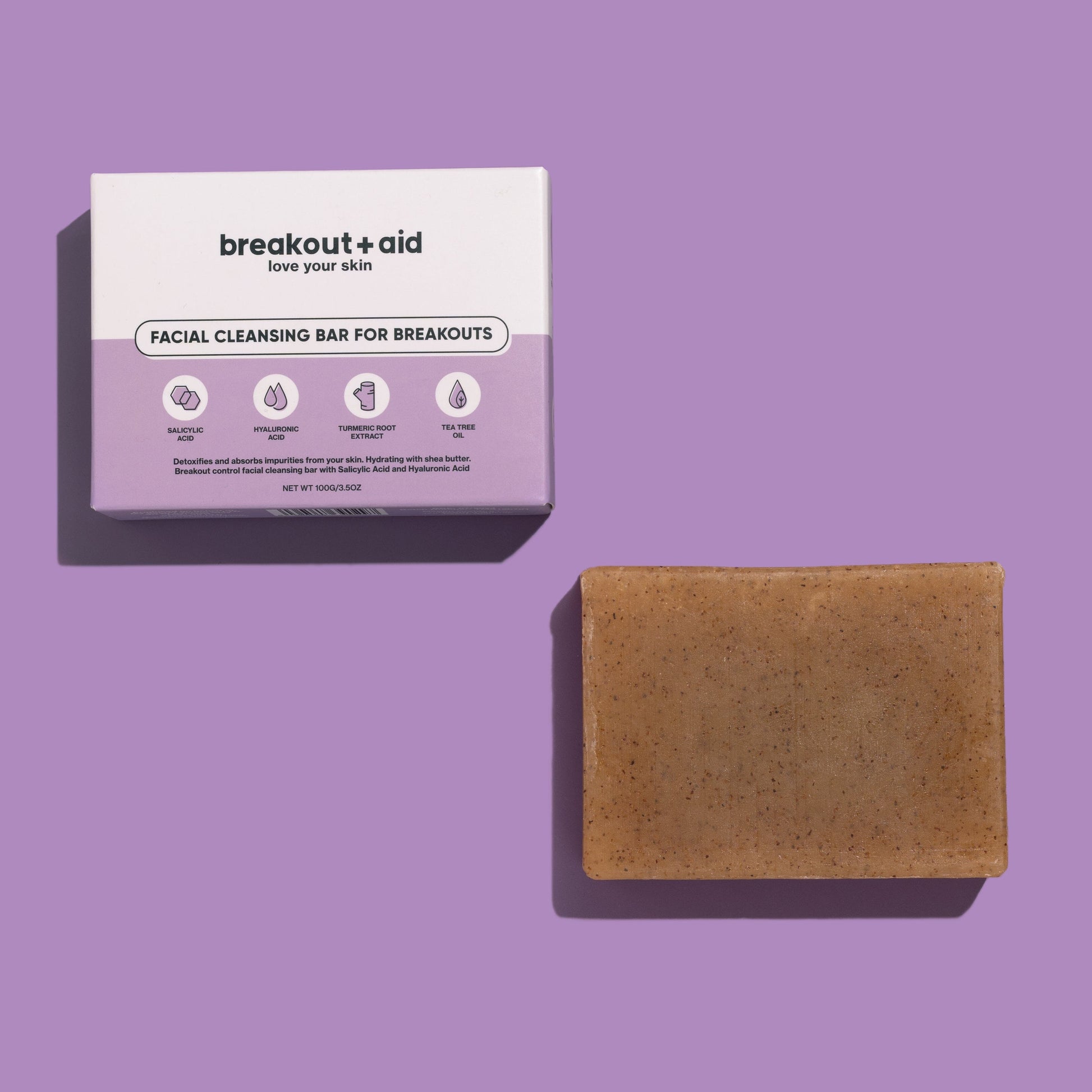 Facial cleansing bar for breakouts breakoutaid 