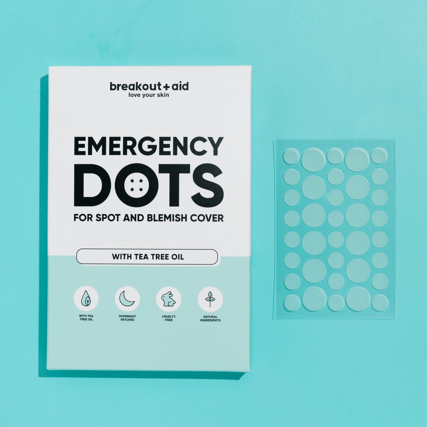 Emergency dots for spots and blemishes with tea tree oil breakoutaid store 
